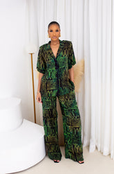 Judy Wavy Print Set (Green)